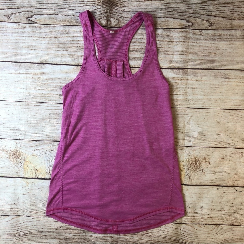 Lululemon Salute the Sun Singlet II - Heathered Pink Paradise